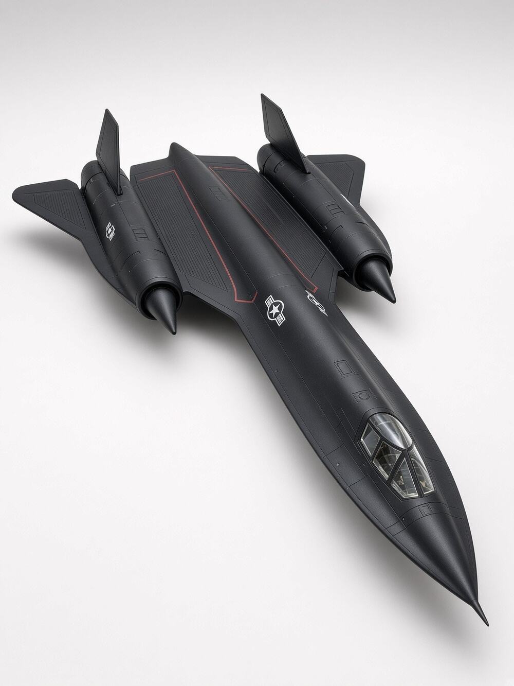 New-Ray SR-71 Blackbird Plastic Model Airplane 1:72 Scale Military Stealth Jet